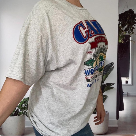 Vintage 1994 CABA Single Stitch Made in USA Baseball Graphic Tee 2X - Picture 2 of 8